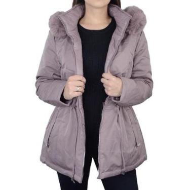 Imagem de Jaqueta Feminina Facinelli By Mooncity Parka Dupla Face Violeta - 690108-Feminino