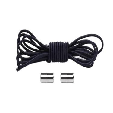 Imagem de No Tie Shoe Laces Shoes Round Shoelaces For Sneakers Rubber Elastic Laces Without Ties Kids Adult Shoe Lace Rubber Bands(Navy blue)