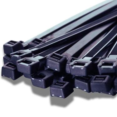Imagem de Abraçadeira de Nylon Plastica Preta 7,6 x 40 cm Grande 50 un - Fertak