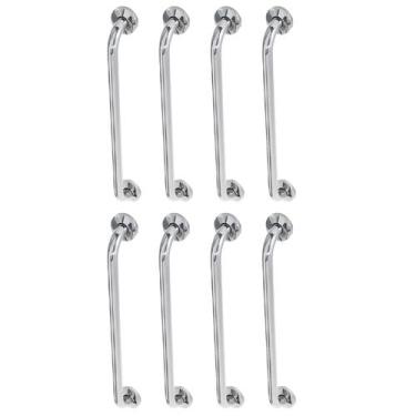 Imagem de Alça de Apoio 60cm Barra Inox Acessibilidade Kit 8 Unidades Gestante I