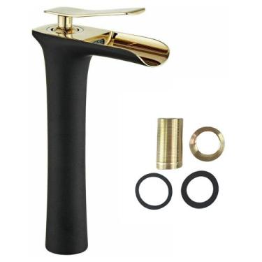 Imagem de Torneira Cascata Banheiro Monocomando Luxo Misturador Quente Frio Banc