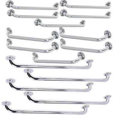 Imagem de Barra Alça Apoio Inox Kit 50cm 60cm 70cm Acessibilidade Pcd Cadeirante