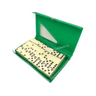 Imagem de Domino De Osso Profissional Estojo 28 Peças Diverção LUADO28 - Luatek,