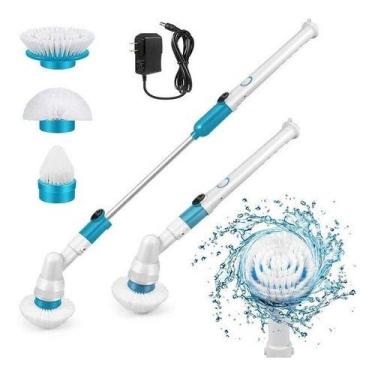 Imagem de Super Escova Esfregão Vassoura Elétrica Mop Limpeza Fácil Azulejo Banh