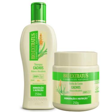 Imagem de Shampoo e Máscara Cachos Bio Extratus Nutre e Hidrata 250ml