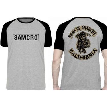 Imagem de Camiseta Samcro sons of anarchy  Blusa Plus Size extra grande adulto o