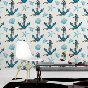 Imagem de Papel de Parede Adesivo Marinha Oceano N015117 0,58x2,50M - Adesivo BR