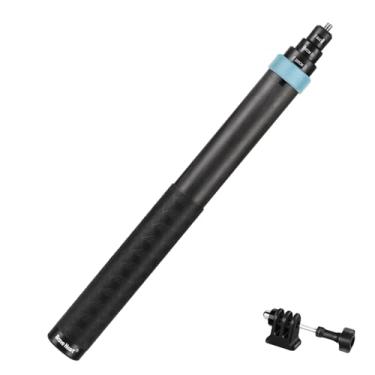 Imagem de Bastão de selfie invisível de fibra de carbono retrátil de 2 metros para Insta360 ONE X5 X4 X3 R RS X Insta 360 GO 2 3, para Go Pro Max Hero 13 12 11 10 9 8 7 DJI Action 3 4 Pocket 3 (azul)