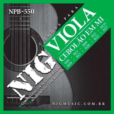 Imagem de Encordoamento Viola Caipira Nig Cebolão Mi Phosphor Npb550