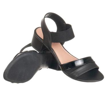 Imagem de Sandália de Salto Feminina Elástico Varios Tamanhos Moda - Cazzani, 40