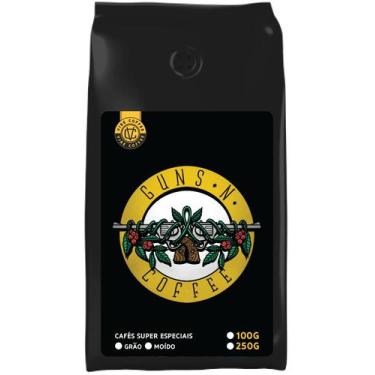 Imagem de Café Especial Guns and Coffee em Grão  Chocolate 70%, Nibs de Cacau, A