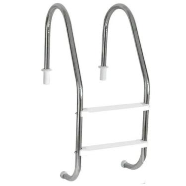 Imagem de Escada Em Aço Inox 2 Degraus Para Piscina em ABS Veico - Fluidra
