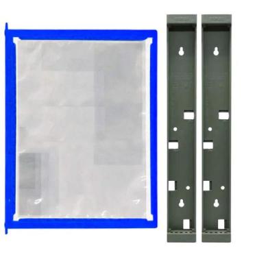 Imagem de Kit 40 pastas Azul + 8 suportes Isoflex