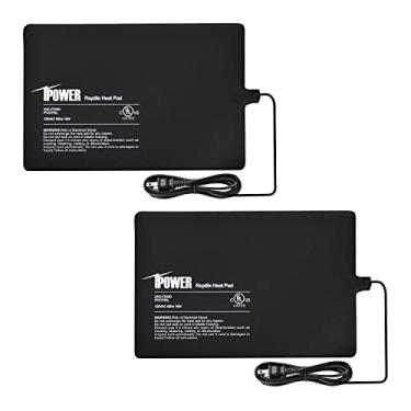 Imagem de iPower Tapete térmico para terrário sob o tanque para tartaruga, lagarto, sapo, cobra, réptil e outros animais pequenos, 20 x 30 cm, 40 x 30 cm, 40 cm, pacote com 2