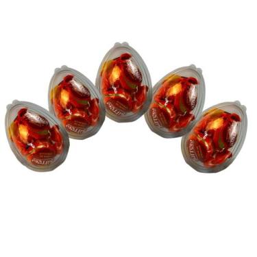 Imagem de 25 embalagens blister p/ ovo páscoa transparente 150g flip 