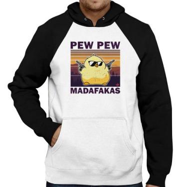 Imagem de Moletom Pew Pew Madafakas - Foca na Moda, Branco, Preto, M
