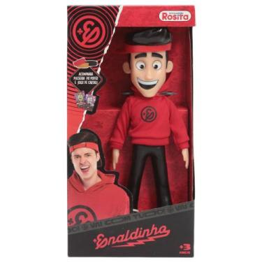 Imagem de Boneco Enaldinho Youtuber 25cm Articulado + Itens Rosita