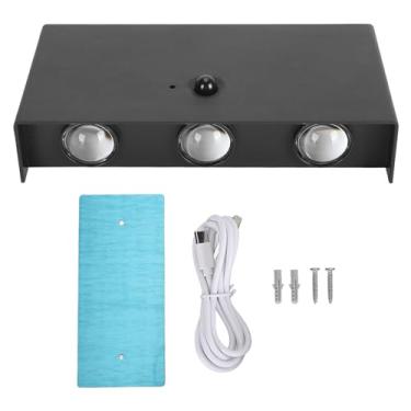 Imagem de Bateria Operado Wall Sconce, Recarregável LED Luz de Parede Interior Com Toque Interruptor e Brilho Stepless Escurecimento para Quarto Sala TV Back Wall (Preto)