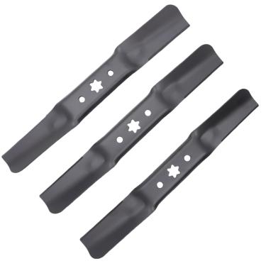 Imagem de LESIONGO Conjunto de 3 lâminas de elevação médias compatíveis com deck de corte MTD/Cub Cadet/Troy Bilt/Craftsman 942-05056 742-05056 742-05056A RZT XT1 XT2 GX54 GT54 L54 L54 S54