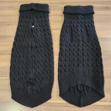 Imagem de Roupa de Cachorro Gato Frio Inverno Buraco para Coleira Pequenos Medio