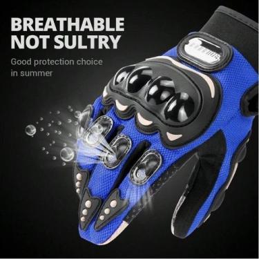 Imagem de Luva Motociclista Proteção Anti Impacto Respirável Antiderrapante Espo