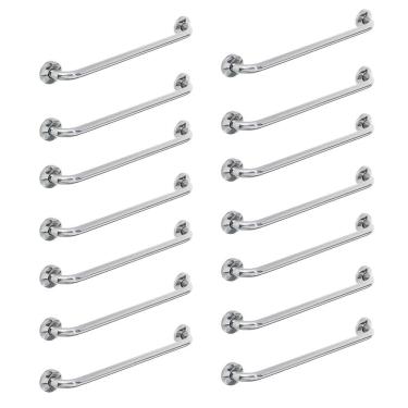 Imagem de Alça De Apoio Barra Inox 80cm14 Unidades Idoso Cadeirante Banheiro Segurança Acessibilidade