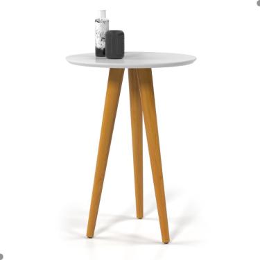 Imagem de Mesa Para Sala Oval Lateral Tianjin Branco