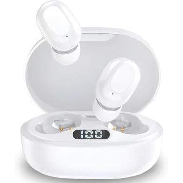 Imagem de Fones de Ouvido KD 7101 Sem Fio Bluetooth, Tela Digital (Branco)