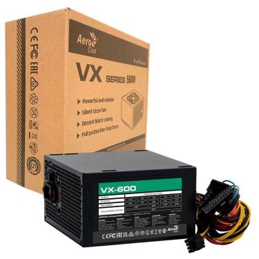 Imagem de Fonte 600w Aerocool Vx-600, Atx, Bivolt Chaveada