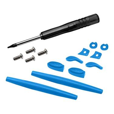 Imagem de MYCOURAG Kits de borracha de substituição, chave de fenda T6 e parafusos para óculos de sol Oakley Juliet - azul celeste