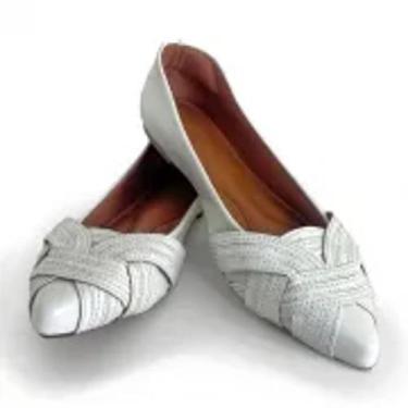 Imagem de Sapatilha Feminina Bico Fino Branca