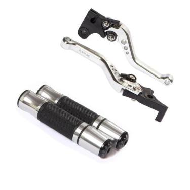 Imagem de Kit Manopla Esportiva Manete Alumínio Resistente Pop 100 110 - Stark R