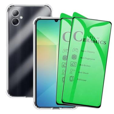 Imagem de Kit 2 Películas de Cerâmica + Capa Capinha Case Para Galaxy A06 Nanogel Não Quebra