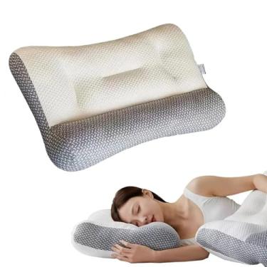 Imagem de Travesseiro Ergonômico Ortopédico – Almofada para Pescoço e Ombros com Suporte Cervical para Alívio de Dores