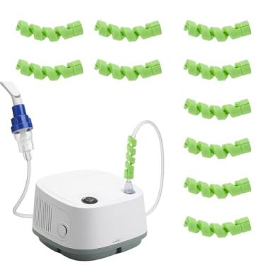 Imagem de Pacote com 10 unidades de alisador de crimpagem de suporte de tubo de oxigênio portátil para mangueira de oxigênio concentrador de oxigênio cânula nasal, tubo de oxigênio suporta acessórios de