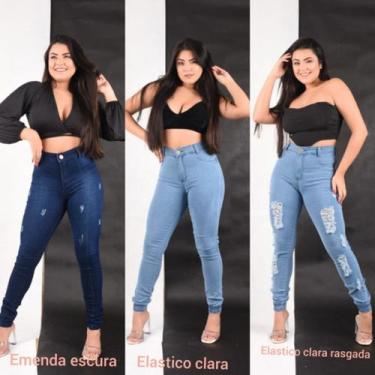 Imagem de Kit c/ 3 Calças Jeans Feminina Tradicional - Apollogy, 38