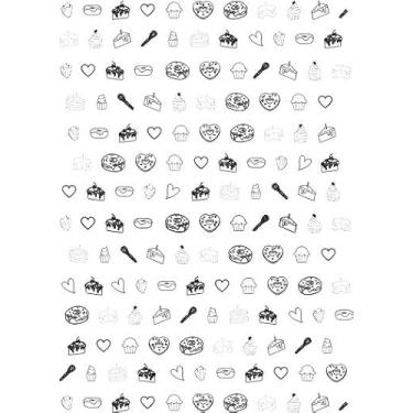 Imagem de Papel Manteiga Antigordura DOCES (PRETO) 29X18cm 500 UNIDADES