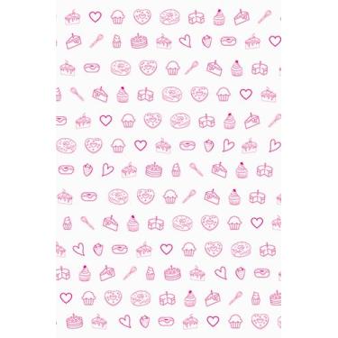 Imagem de Papel Manteiga Antigordura DOCES (ROSA) 29X18cm 500 UNIDADES