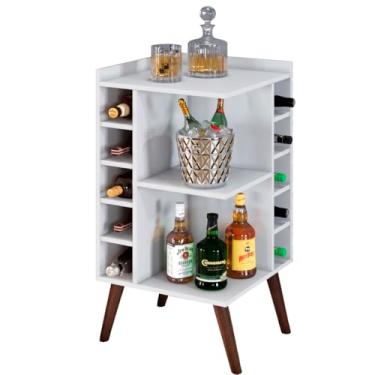 Imagem de Adega Aparador De Canto Bar Decoração Mdf Pé Palito(Branco)