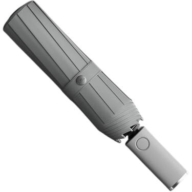 Imagem de Guarda-chuva Dobrável Automático Com Luz Led à Prova De Vento Grande Guarda-chuva Guarda-sol Portátil Ao Ar Livre Para Homens Mulheres, gray, A