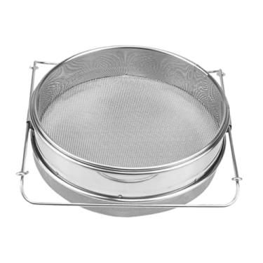 Imagem de KiBcsLic Extrator de mel de aço inoxidável, peneira dupla portátil para apicultores, presentes versáteis de malha fina, filtro eficiente