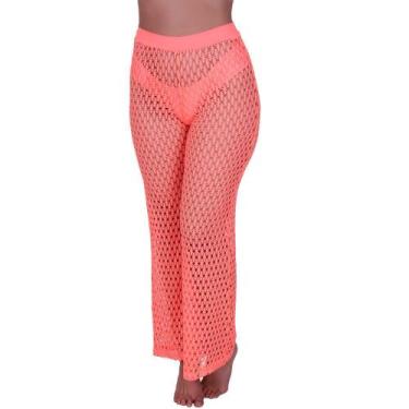 Imagem de Calça Saída De Praia Cintura Alta Verão Moda Feminina Atena - NAKA MOD