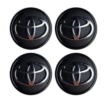 Imagem de Kit Calotinha Centro Roda Corolla Etios 2002 2010 2012 2019 - Garagem 