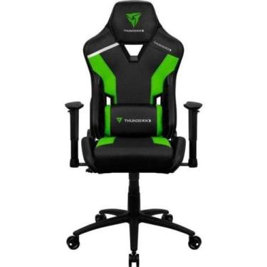 Imagem de Cadeira Gamer Thunderx3 Tc3 em acabamento colorido Neon Green Verde