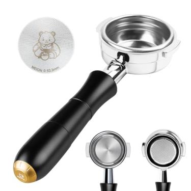 Imagem de MEION Kit de tela portátil e disco sem fundo de 58 mm compatível com Gaggia 58 mm, serve para Gaggia Carezza, Gaggia Cubika Plus, Gran Gaggia Deluxe (preto)