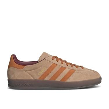 Imagem de adidas Originals Tênis masculino Gazelle Indoor, Arenito quente/ocre artesanal/vermelho sombra, 35