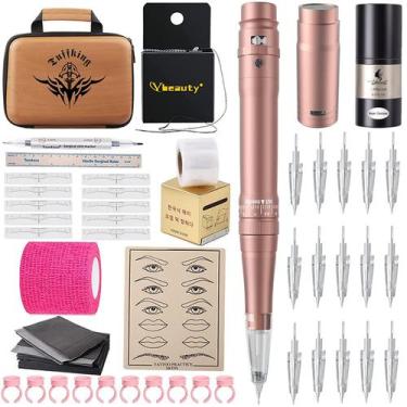 Imagem de Kit de máquina de tatuagem de maquiagem de sobrancelha permanente YBEA