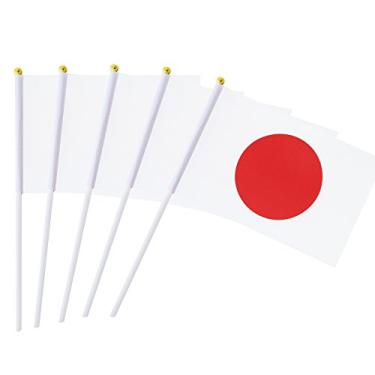 Imagem de Pacote com 25 mini mini japoneses japoneses com palito redondo bandeiras nacionais do país, suprimentos de decoração de festa para desfiles, copa do mundo, eventos de festivais, festival internacional