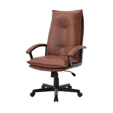 Imagem de Cadeira de Escritório Giratória Presidente Denver Rivatti Estofado em 