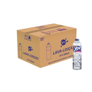 Imagem de Detergente Lava Louças Ypê Clear Rende Mais 500ML Kit 24